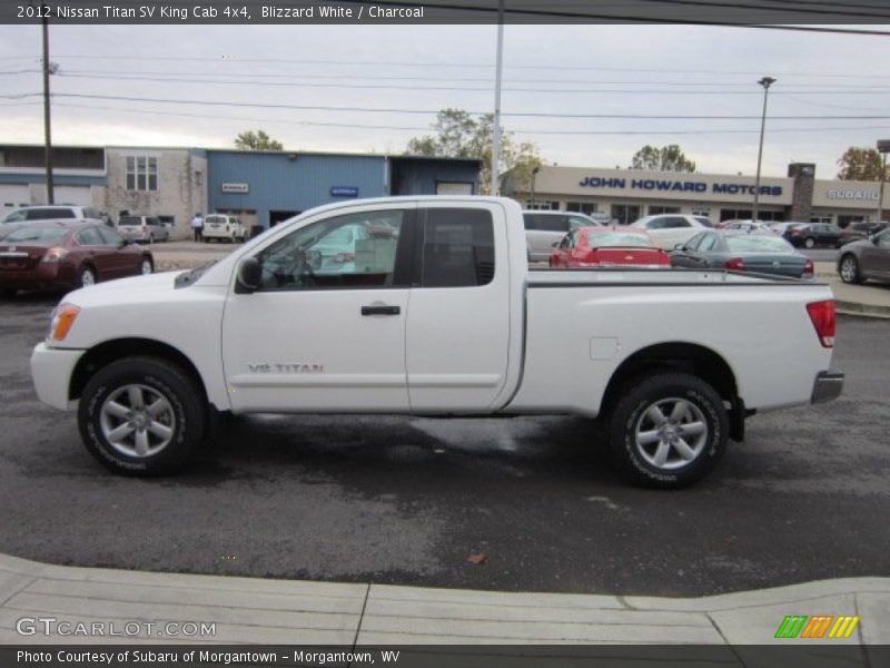 Blizzard White / Charcoal 2012 Nissan Titan SV King Cab 4x4