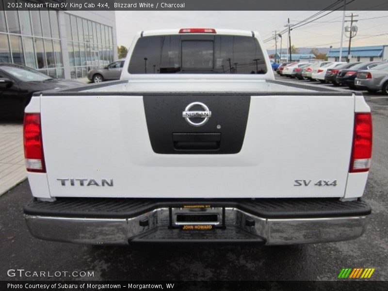 Blizzard White / Charcoal 2012 Nissan Titan SV King Cab 4x4