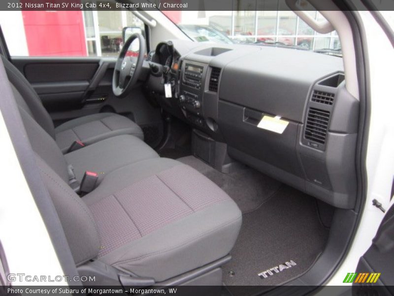 Blizzard White / Charcoal 2012 Nissan Titan SV King Cab 4x4