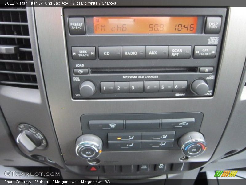 Blizzard White / Charcoal 2012 Nissan Titan SV King Cab 4x4