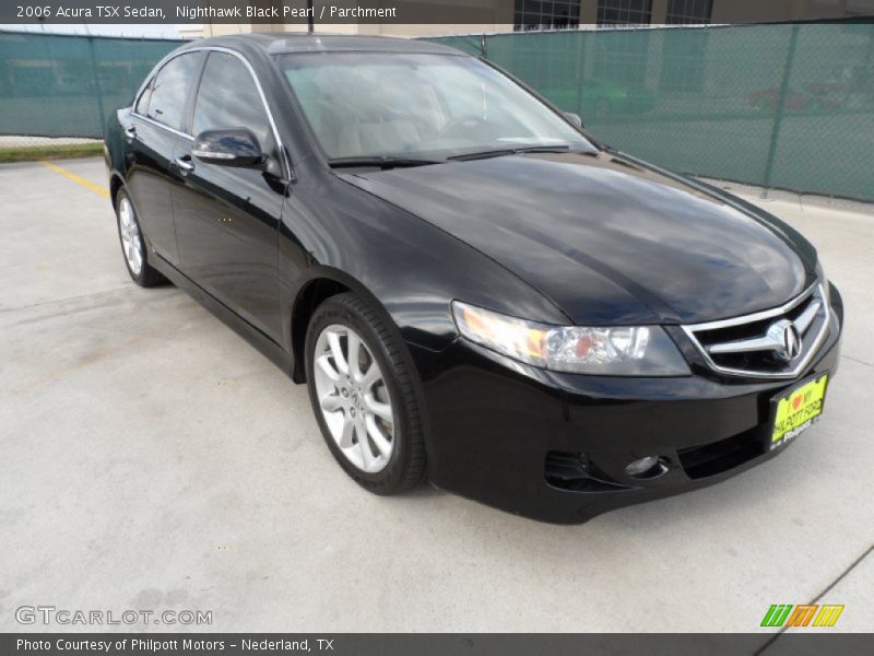 Nighthawk Black Pearl / Parchment 2006 Acura TSX Sedan