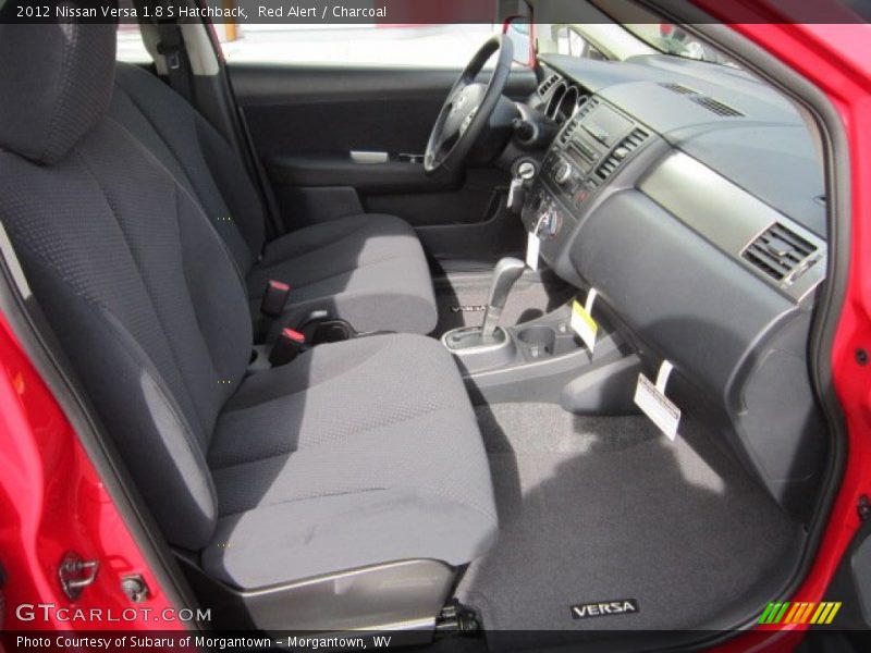 Red Alert / Charcoal 2012 Nissan Versa 1.8 S Hatchback