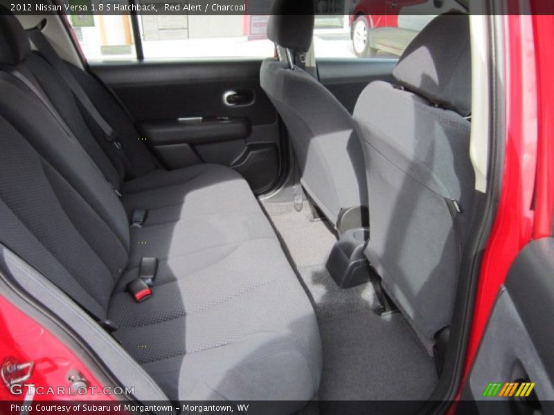 Red Alert / Charcoal 2012 Nissan Versa 1.8 S Hatchback
