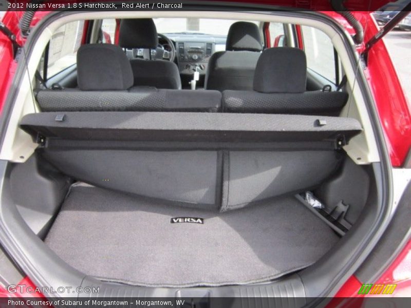Red Alert / Charcoal 2012 Nissan Versa 1.8 S Hatchback