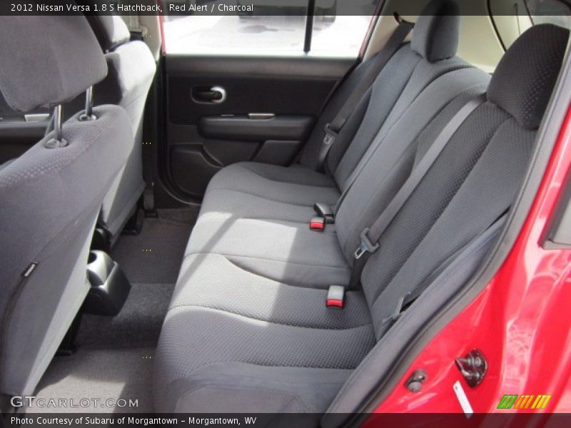 Red Alert / Charcoal 2012 Nissan Versa 1.8 S Hatchback