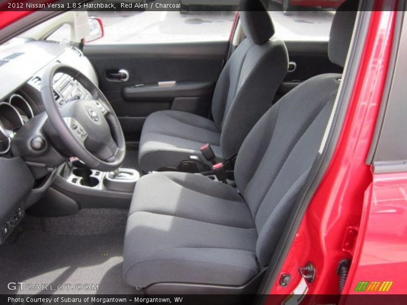 Red Alert / Charcoal 2012 Nissan Versa 1.8 S Hatchback