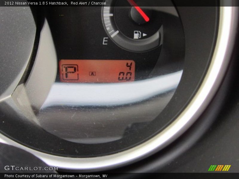 Red Alert / Charcoal 2012 Nissan Versa 1.8 S Hatchback