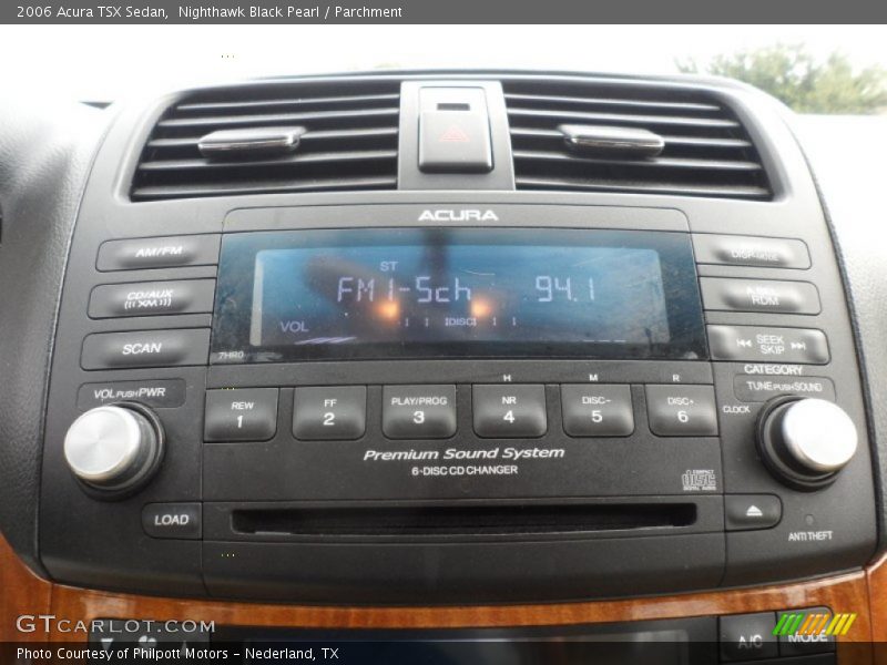 Nighthawk Black Pearl / Parchment 2006 Acura TSX Sedan