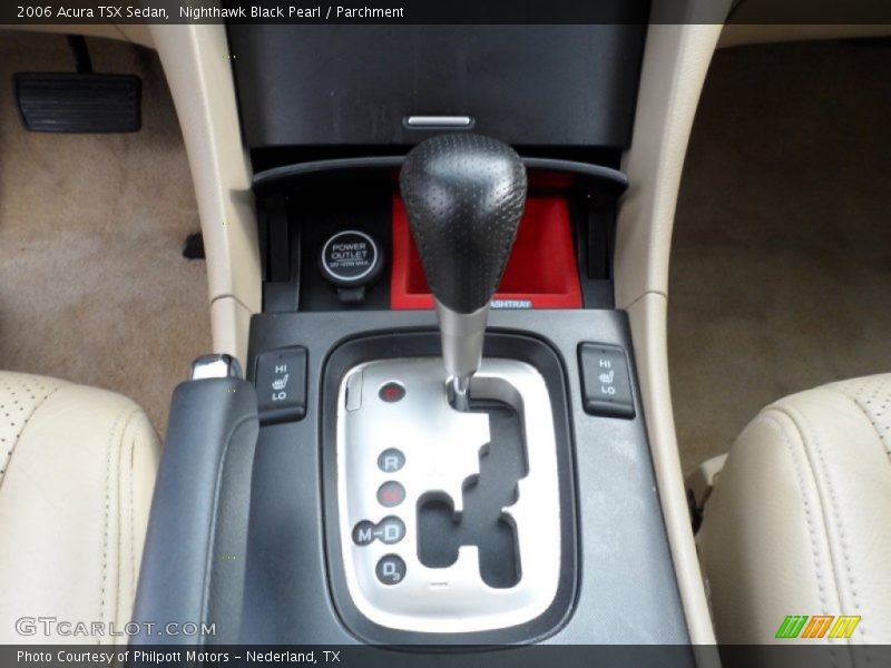Nighthawk Black Pearl / Parchment 2006 Acura TSX Sedan