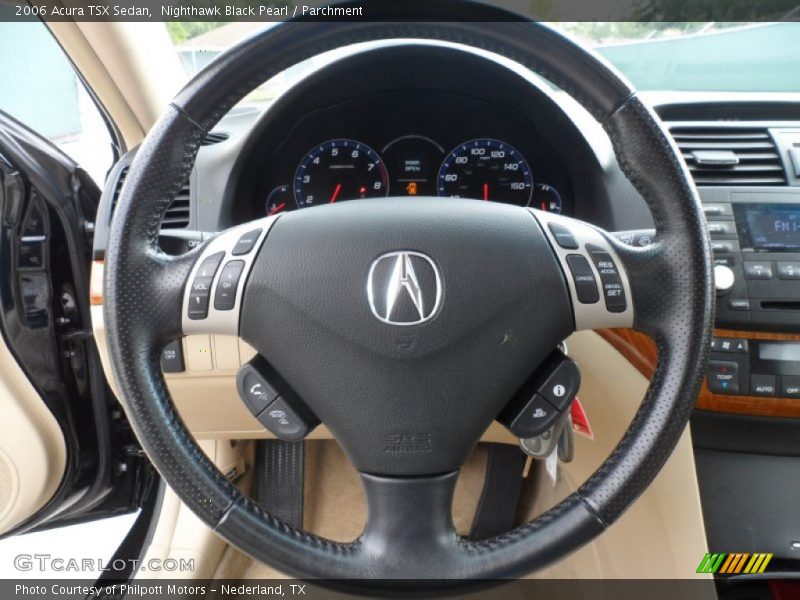 Nighthawk Black Pearl / Parchment 2006 Acura TSX Sedan