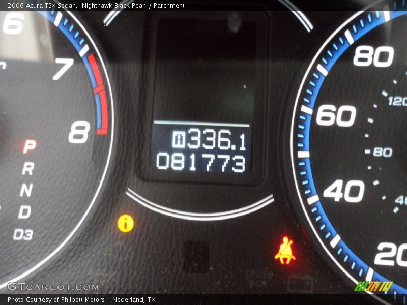 Nighthawk Black Pearl / Parchment 2006 Acura TSX Sedan