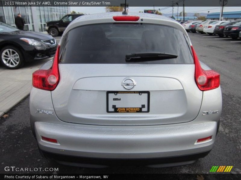 Chrome Silver / Gray/Silver Trim 2011 Nissan Juke SV AWD