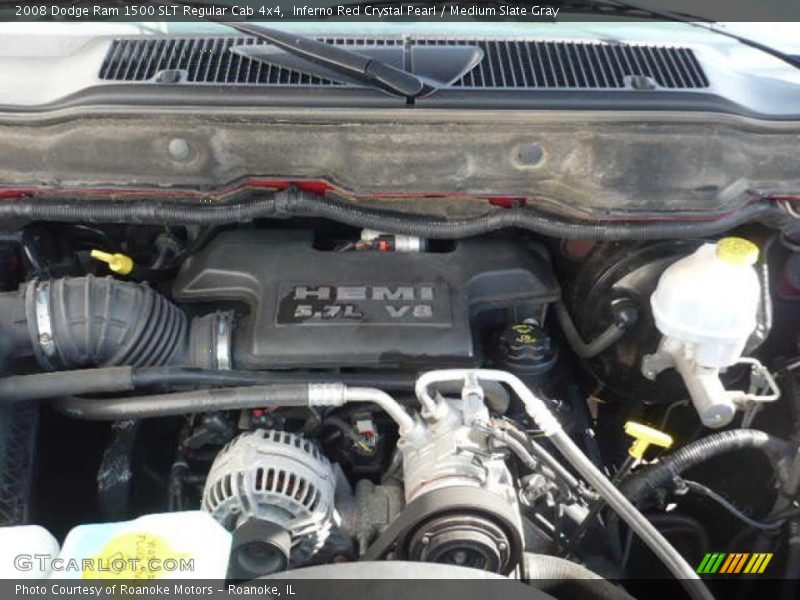 Inferno Red Crystal Pearl / Medium Slate Gray 2008 Dodge Ram 1500 SLT Regular Cab 4x4