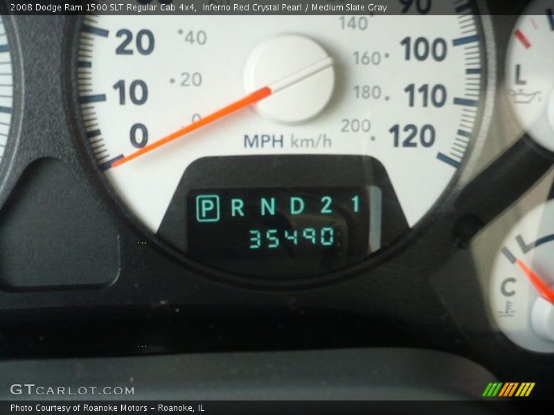 Inferno Red Crystal Pearl / Medium Slate Gray 2008 Dodge Ram 1500 SLT Regular Cab 4x4