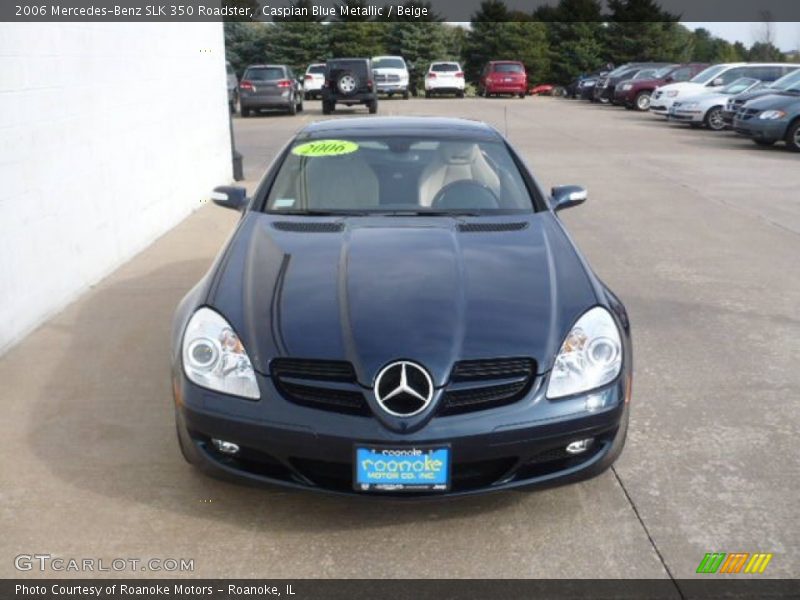 Caspian Blue Metallic / Beige 2006 Mercedes-Benz SLK 350 Roadster