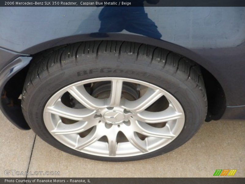 Caspian Blue Metallic / Beige 2006 Mercedes-Benz SLK 350 Roadster