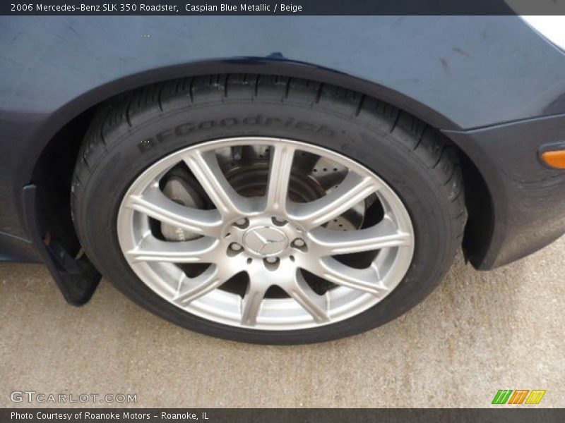Caspian Blue Metallic / Beige 2006 Mercedes-Benz SLK 350 Roadster