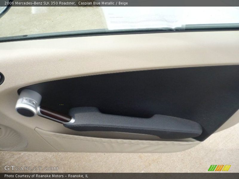 Caspian Blue Metallic / Beige 2006 Mercedes-Benz SLK 350 Roadster