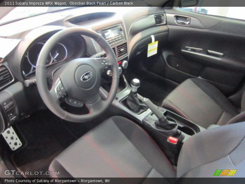  2011 Impreza WRX Wagon Carbon Black Interior
