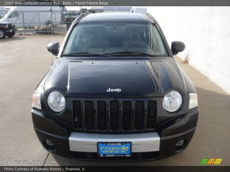 Black / Pastel Pebble Beige 2007 Jeep Compass Limited 4x4