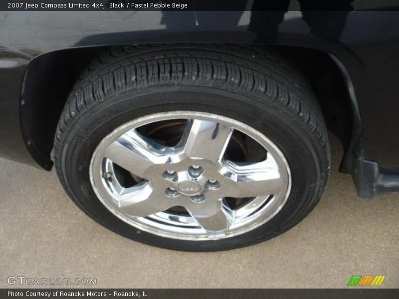 Black / Pastel Pebble Beige 2007 Jeep Compass Limited 4x4