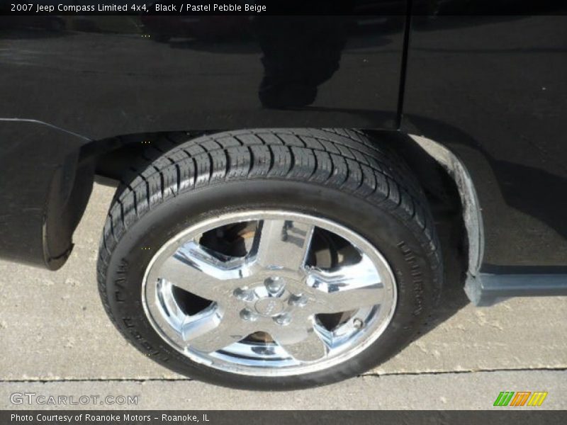 Black / Pastel Pebble Beige 2007 Jeep Compass Limited 4x4