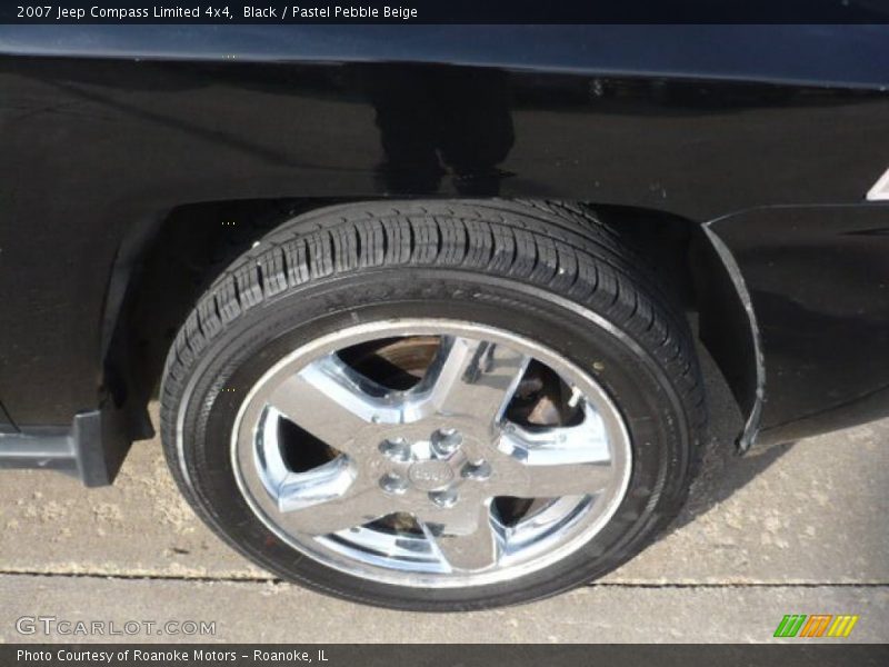 Black / Pastel Pebble Beige 2007 Jeep Compass Limited 4x4