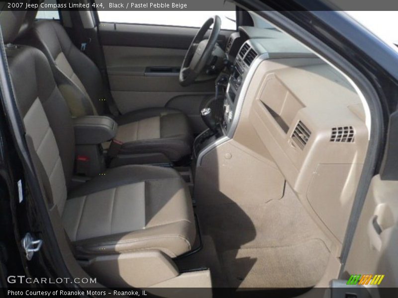 Black / Pastel Pebble Beige 2007 Jeep Compass Limited 4x4