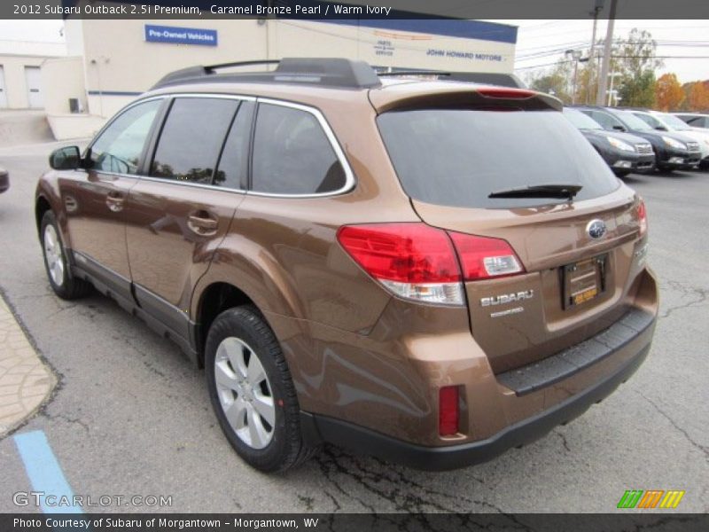 Caramel Bronze Pearl / Warm Ivory 2012 Subaru Outback 2.5i Premium