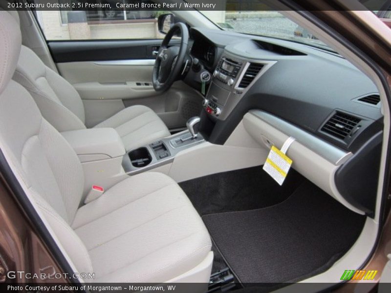  2012 Outback 2.5i Premium Warm Ivory Interior