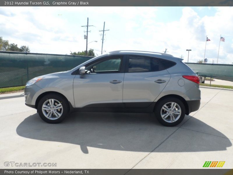 Graphite Gray / Black 2012 Hyundai Tucson GLS