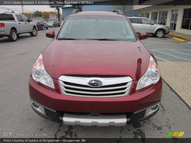 Ruby Red Pearl / Off Black 2012 Subaru Outback 2.5i Premium
