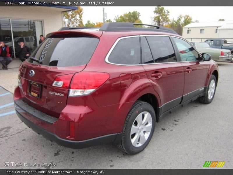 Ruby Red Pearl / Off Black 2012 Subaru Outback 2.5i Premium
