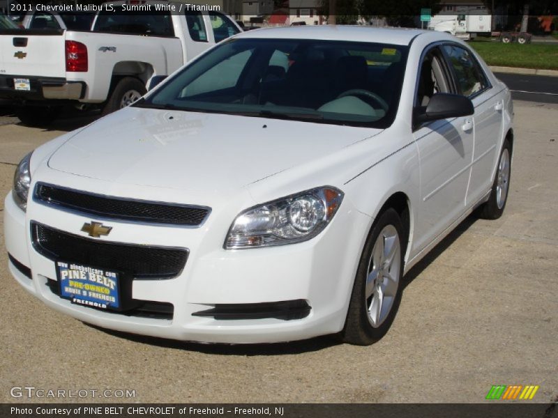 Summit White / Titanium 2011 Chevrolet Malibu LS