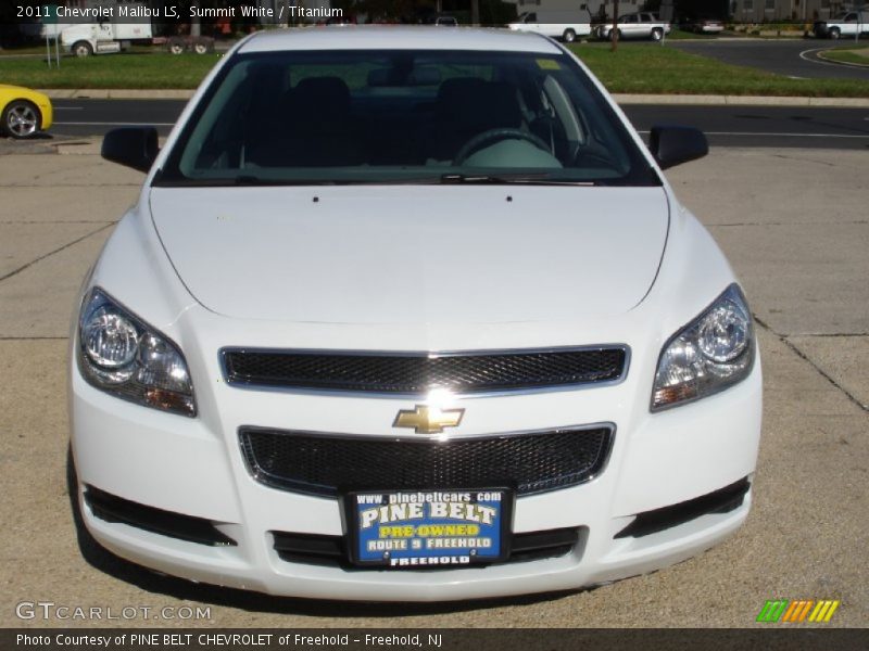 Summit White / Titanium 2011 Chevrolet Malibu LS