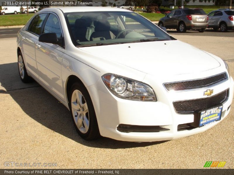 Summit White / Titanium 2011 Chevrolet Malibu LS