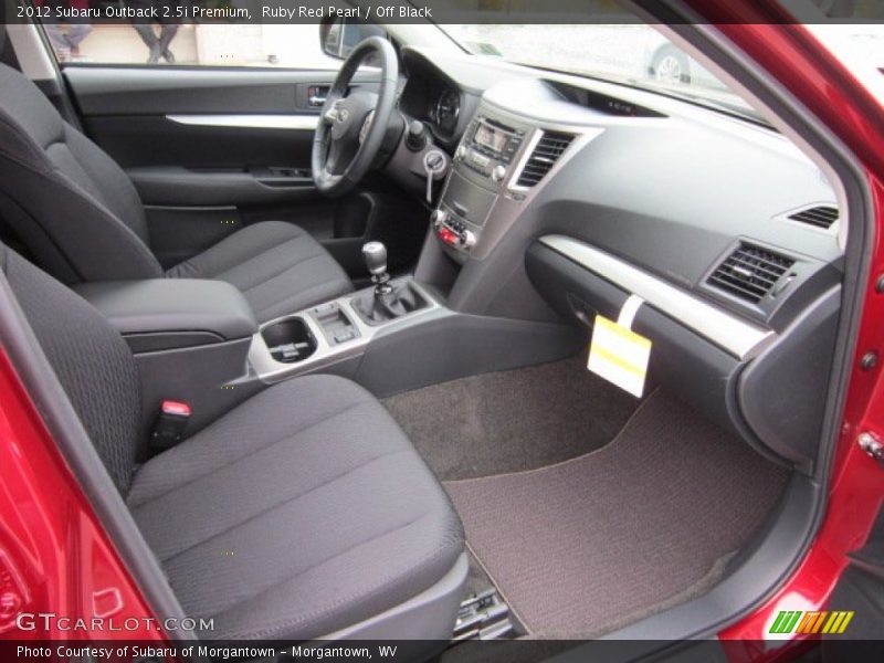 Ruby Red Pearl / Off Black 2012 Subaru Outback 2.5i Premium