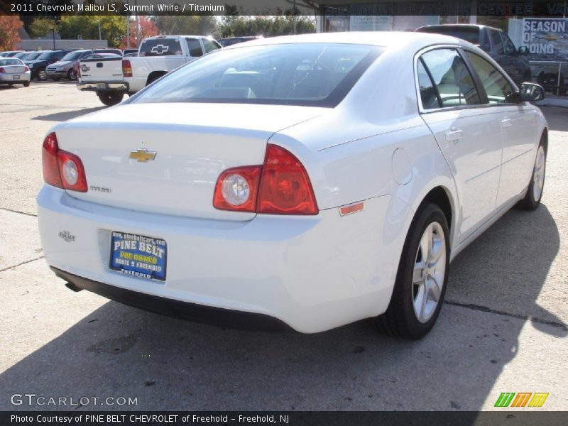 Summit White / Titanium 2011 Chevrolet Malibu LS
