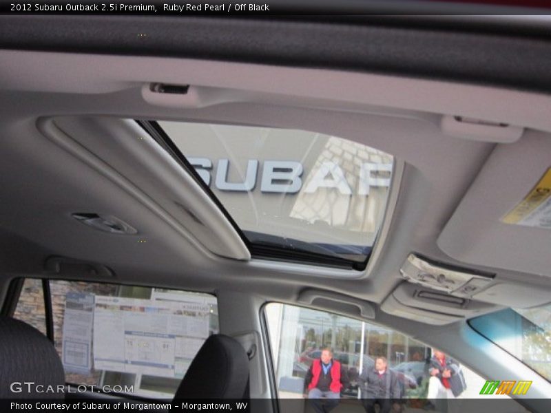 Ruby Red Pearl / Off Black 2012 Subaru Outback 2.5i Premium