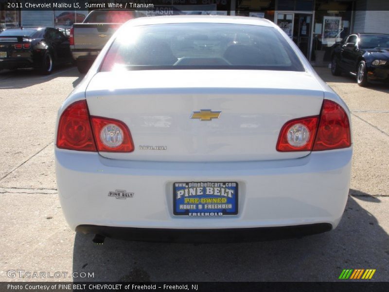 Summit White / Titanium 2011 Chevrolet Malibu LS