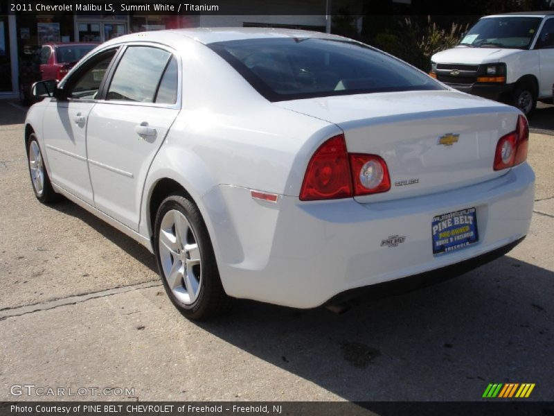 Summit White / Titanium 2011 Chevrolet Malibu LS