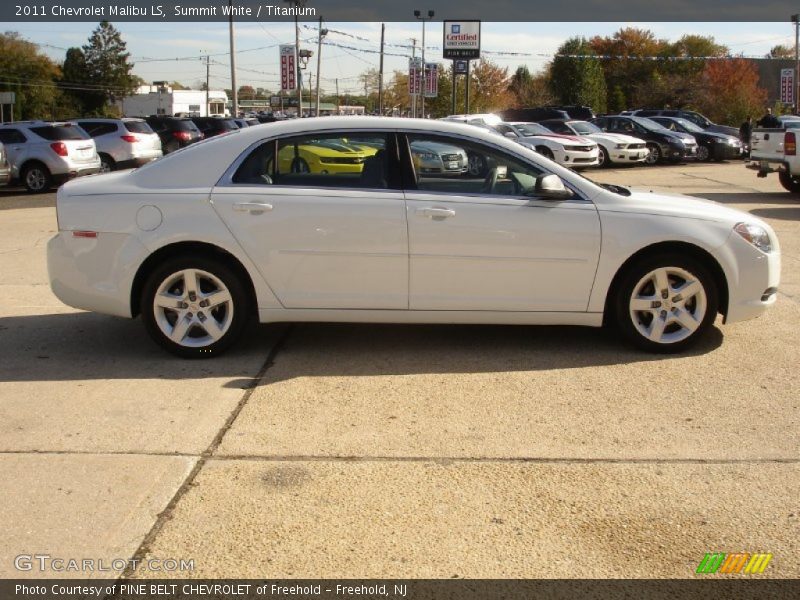 Summit White / Titanium 2011 Chevrolet Malibu LS