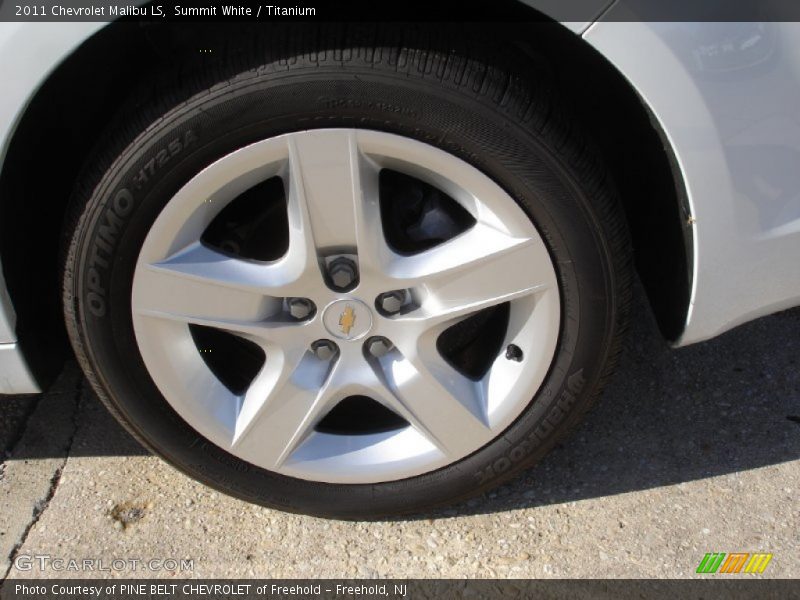 Summit White / Titanium 2011 Chevrolet Malibu LS
