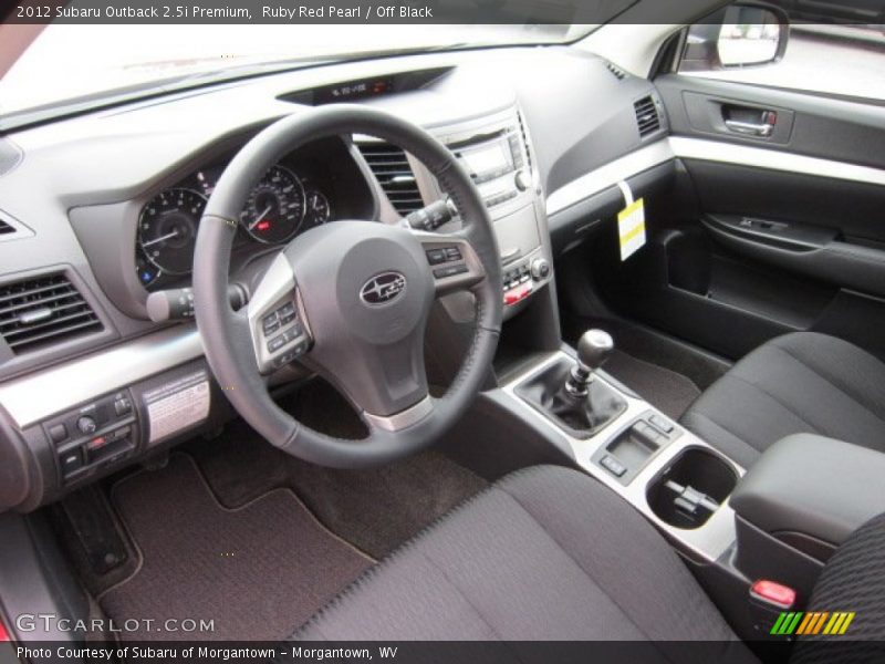  2012 Outback 2.5i Premium Off Black Interior