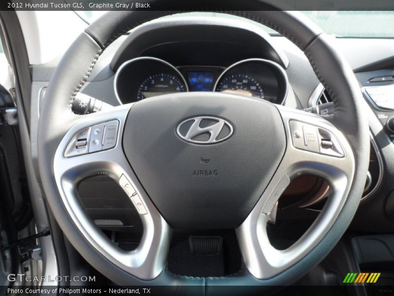 Graphite Gray / Black 2012 Hyundai Tucson GLS