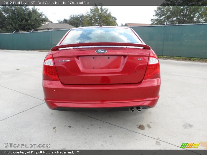 Red Candy Metallic / Charcoal Black 2012 Ford Fusion SE