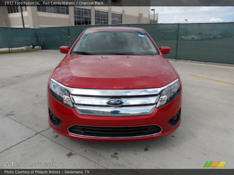 Red Candy Metallic / Charcoal Black 2012 Ford Fusion SE