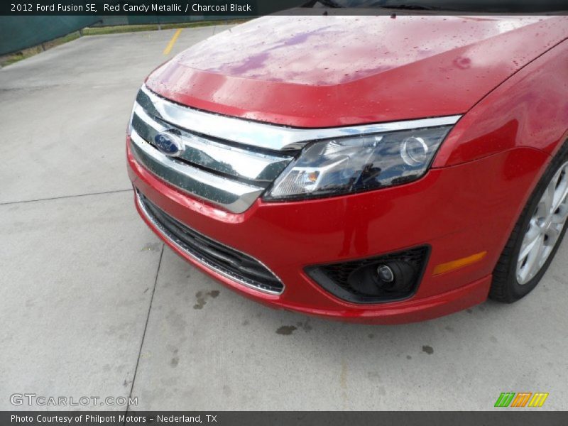 Red Candy Metallic / Charcoal Black 2012 Ford Fusion SE
