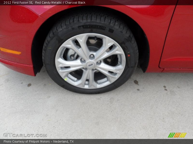 Red Candy Metallic / Charcoal Black 2012 Ford Fusion SE