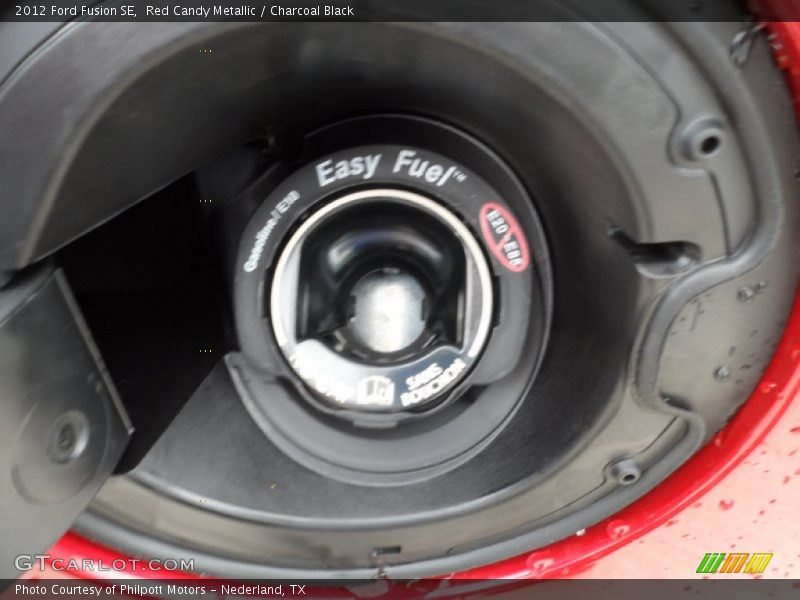 Red Candy Metallic / Charcoal Black 2012 Ford Fusion SE